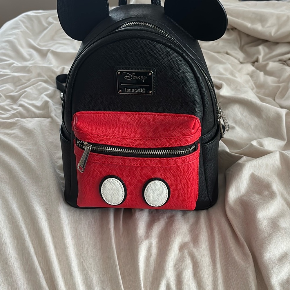 Loungefly Black and Red Mickey Mouse Backpack